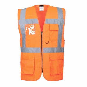 Reflexní manažerská vesta Portwest Berlin S476 oranžová