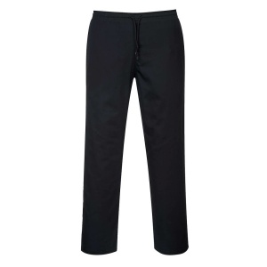 Unisex pracovní kalhoty PORTWEST C070 s pružným pasem černé