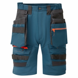 Strečové kraťasy ripstop Portwest DX4 Holster DX444 modrá metro