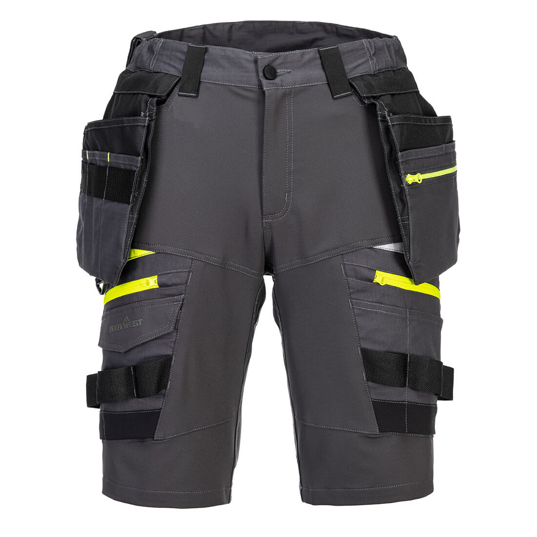Strečové kraťasy ripstop Portwest DX4 Holster DX444 ocelově šedá