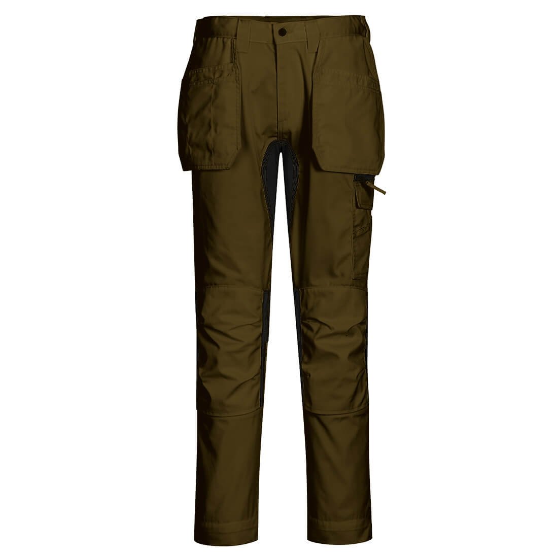 Strečové pracovní kalhoty Portwest WX2 Eco Holster CD883 olivově zelená