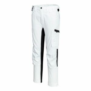 Strečové pracovní kalhoty Portwest WX2 Eco Stretch Trade CD881 bílá