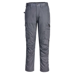 Strečové pracovní kalhoty Portwest WX2 Eco Stretch Trade CD881 ocelově šedá