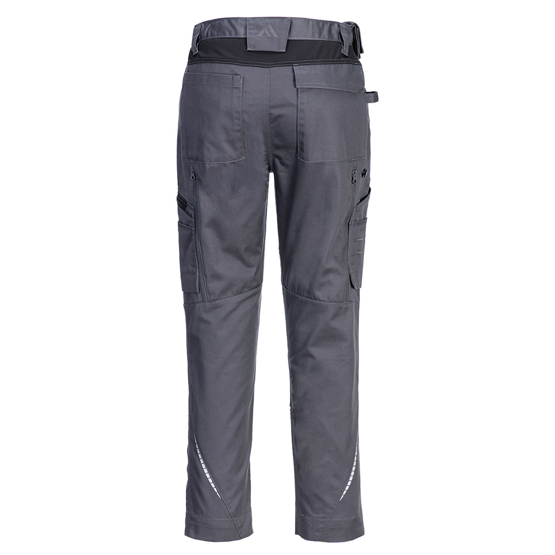 Strečové pracovní kalhoty Portwest WX2 Eco Stretch Trade CD881 ocelově šedá - zadní část