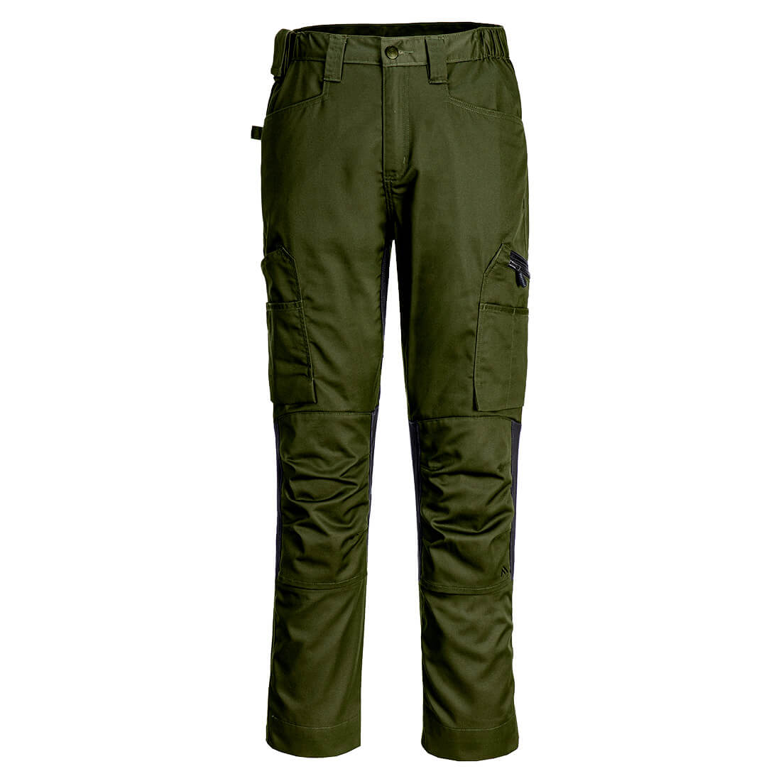 Strečové pracovní kalhoty Portwest WX2 Eco Stretch Trade CD881 olivově zelená