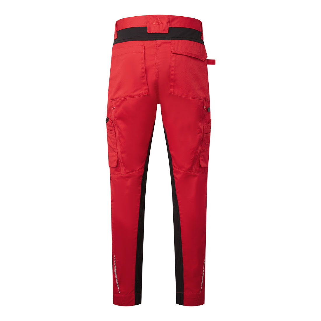 Strečové pracovní kalhoty Portwest WX2 Eco Stretch Trade CD881 tmavě červená - zadní část
